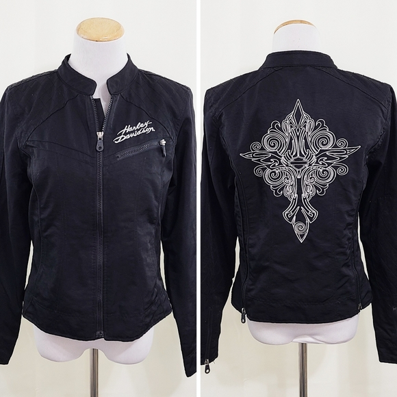 HarleyDavidson Jackets & Coats Harleydavidson Black Nylon